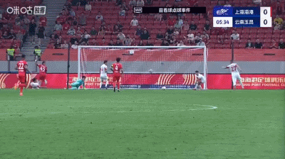 半场：海港1-1云南，莱昂纳多、奥斯卡建功，加布里埃尔丢点