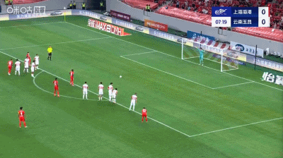 半场：海港1-1云南，莱昂纳多、奥斯卡建功，加布里埃尔丢点