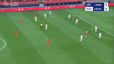 半场：海港1-1云南，莱昂纳多、奥斯卡建功，加布里埃尔丢点