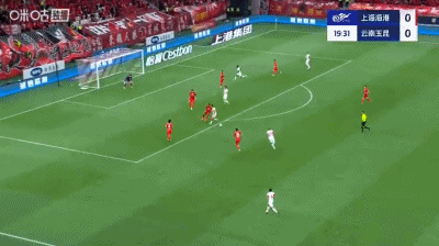 半场：海港1-1云南，莱昂纳多、奥斯卡建功，加布里埃尔丢点