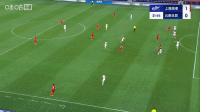 半场：海港1-1云南，莱昂纳多、奥斯卡建功，加布里埃尔丢点