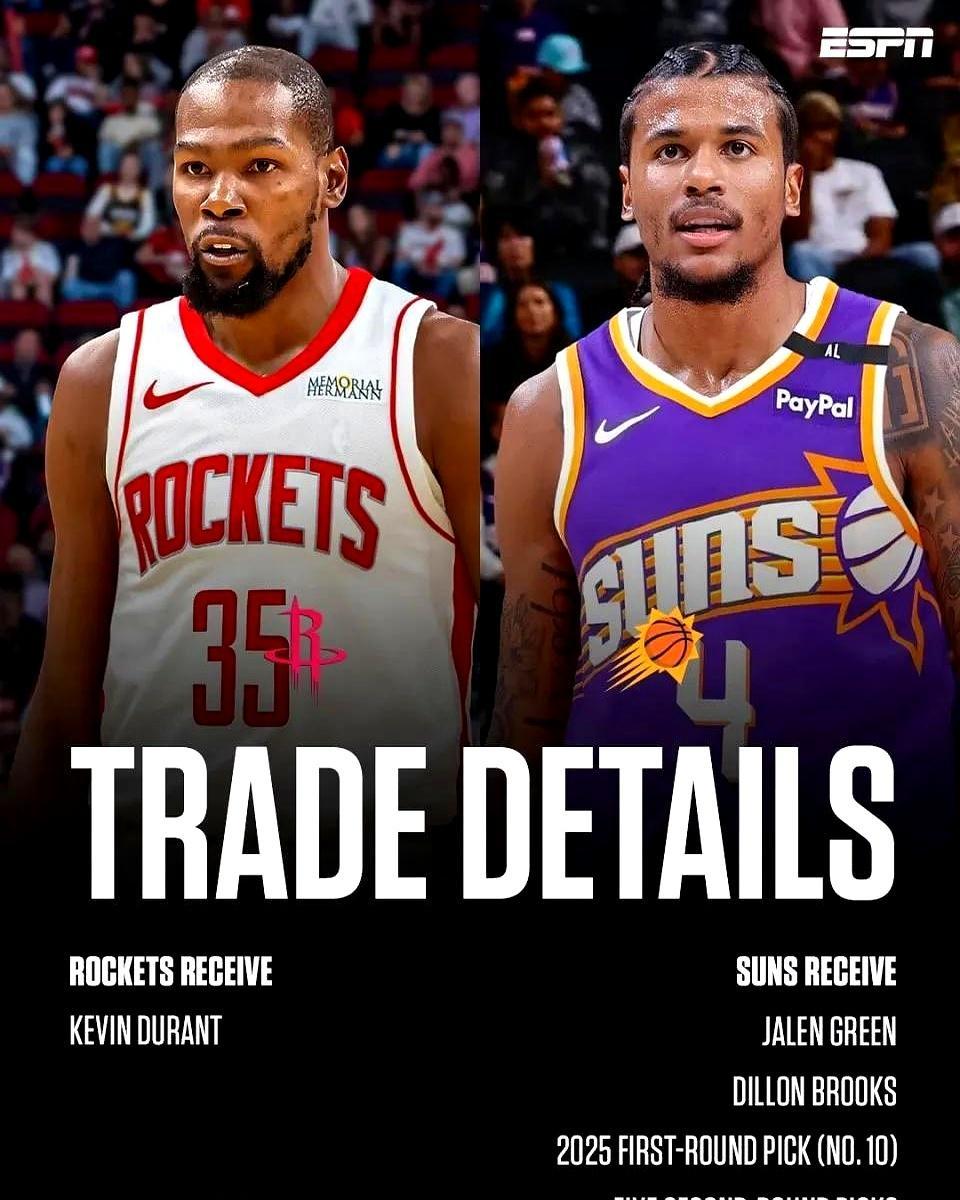 九游体育-火箭翻盘绝招揭晓！拿杜兰特倒贴换回格林狄龙，废掉太阳还能冲冠